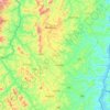 Ruhango topographic map, elevation, terrain