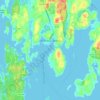 Boothbay Harbor topographic map, elevation, terrain