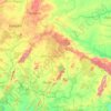 Ashanti Region topographic map, elevation, terrain