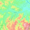 Jacinto topographic map, elevation, terrain