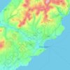 Middle topographic map, elevation, terrain
