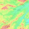 Juticalpa topographic map, elevation, terrain