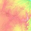 Mashonaland East topographic map, elevation, terrain