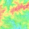 Sint-Martens-Lennik topographic map, elevation, terrain
