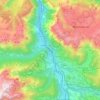 Werfen topographic map, elevation, terrain