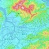 Taipei topographic map, elevation, terrain