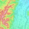 Colmar-Ribeauvillé topographic map, elevation, terrain