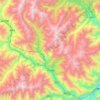 古尔沟镇 topographic map, elevation, terrain
