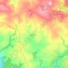 Lamerton topographic map, elevation, terrain