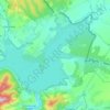 Orava reservoir topographic map, elevation, terrain