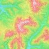 Latemar topographic map, elevation, terrain