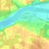 Jaunjelgava topographic map, elevation, terrain
