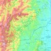 Ifugao topographic map, elevation, terrain