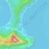 Rikitea topographic map, elevation, terrain