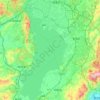 滇池 topographic map, elevation, terrain