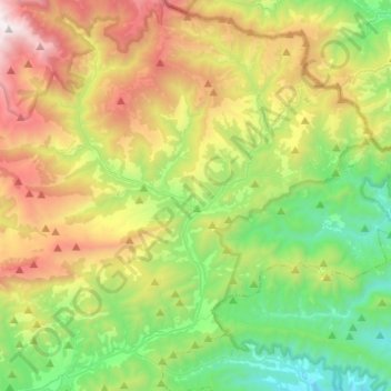 Camprodon topographic map, elevation, terrain