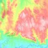 Highlands topographic map, elevation, terrain
