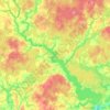 Десногорское водохранилище topographic map, elevation, terrain