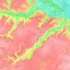 Обухівська міська громада topographic map, elevation, terrain
