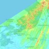 Mukim Keriam topographic map, elevation, terrain