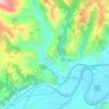 Terzo topographic map, elevation, terrain