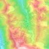 Zauchensee topographic map, elevation, terrain