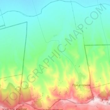 Предгорненское сельское поселение topographic map, elevation, terrain