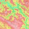 Priboj Municipality topographic map, elevation, terrain