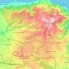 Bouzareah District topographic map, elevation, terrain