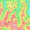 Rauris topographic map, elevation, terrain