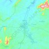 Pau dos Ferros topographic map, elevation, terrain