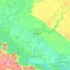 Петриківська селищна громада topographic map, elevation, terrain