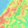 Tororó topographic map, elevation, terrain