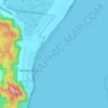 Wonga Beach topographic map, elevation, terrain