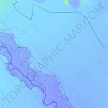 Харабалинский район topographic map, elevation, terrain