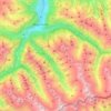 Brandberg topographic map, elevation, terrain