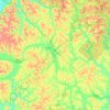 Jackson County topographic map, elevation, terrain