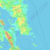 Eastern Samar topographic map, elevation, terrain