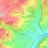 Mühlhausen topographic map, elevation, terrain