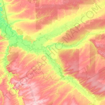 Зырянский район topographic map, elevation, terrain