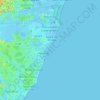 Jucu topographic map, elevation, terrain