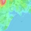 Witty's Beach topographic map, elevation, terrain