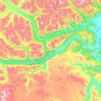 Сенца topographic map, elevation, terrain
