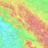 Закарпатская область topographic map, elevation, terrain