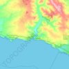 Port Campbell topographic map, elevation, terrain
