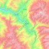 Yuracmarca topographic map, elevation, terrain