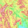 North Macedonia topographic map, elevation, terrain