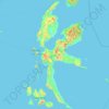 Halmahera topographic map, elevation, terrain