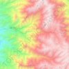 Pamparomás topographic map, elevation, terrain