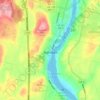 Hallowell topographic map, elevation, terrain